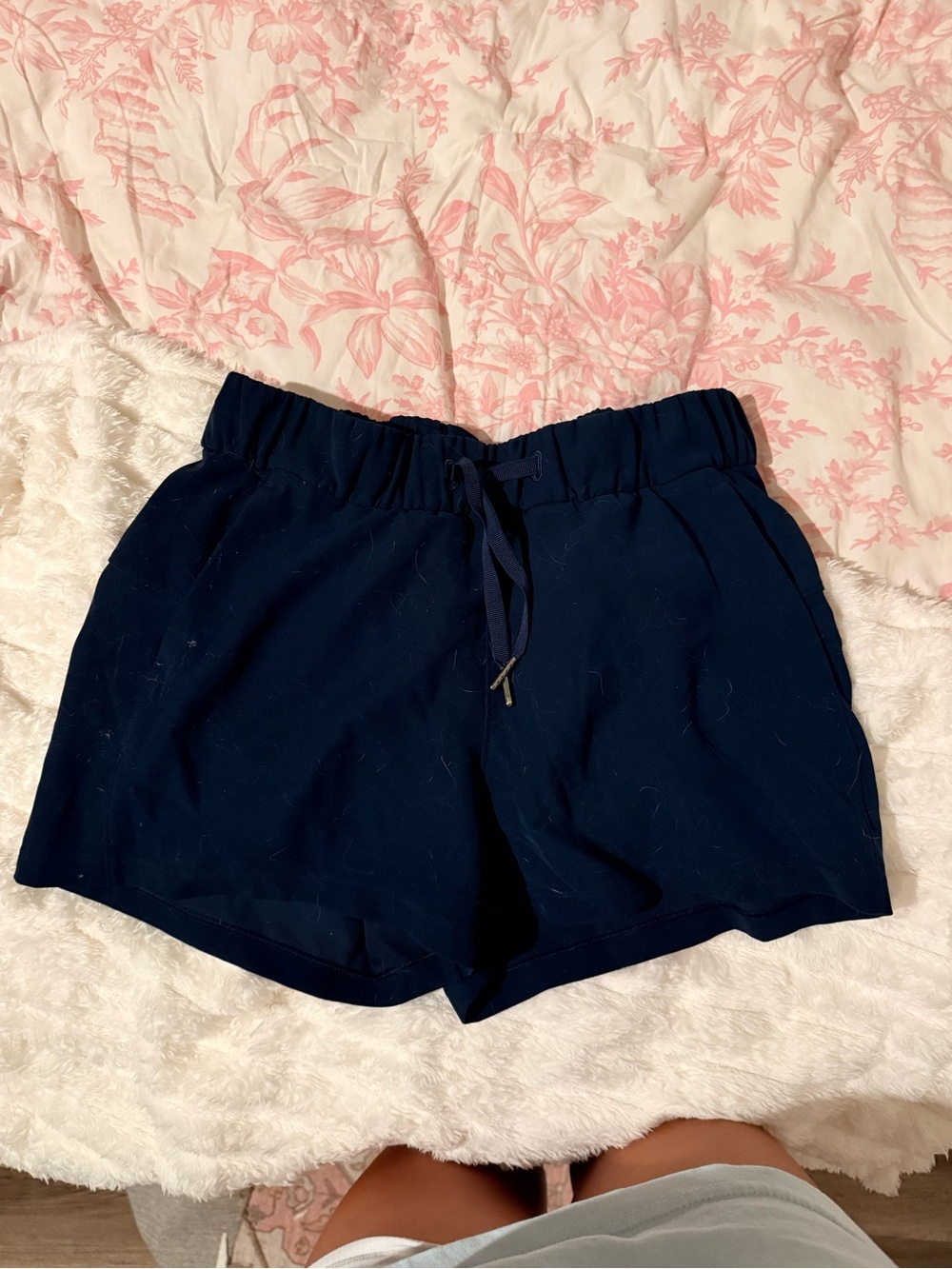 lululemon athletica Navy Drawstring Athletic Shorts